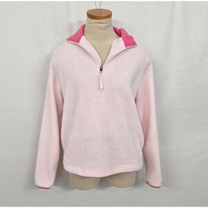 Old Navy Third Quarter Zip Sweatshirt Women's M Pink Long Sleeve Very Soft